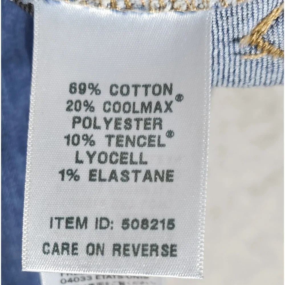 LL‎ Bean Beanflex Straight Leg Favorite Fit Jeans Womens Size 14P Blue Denim